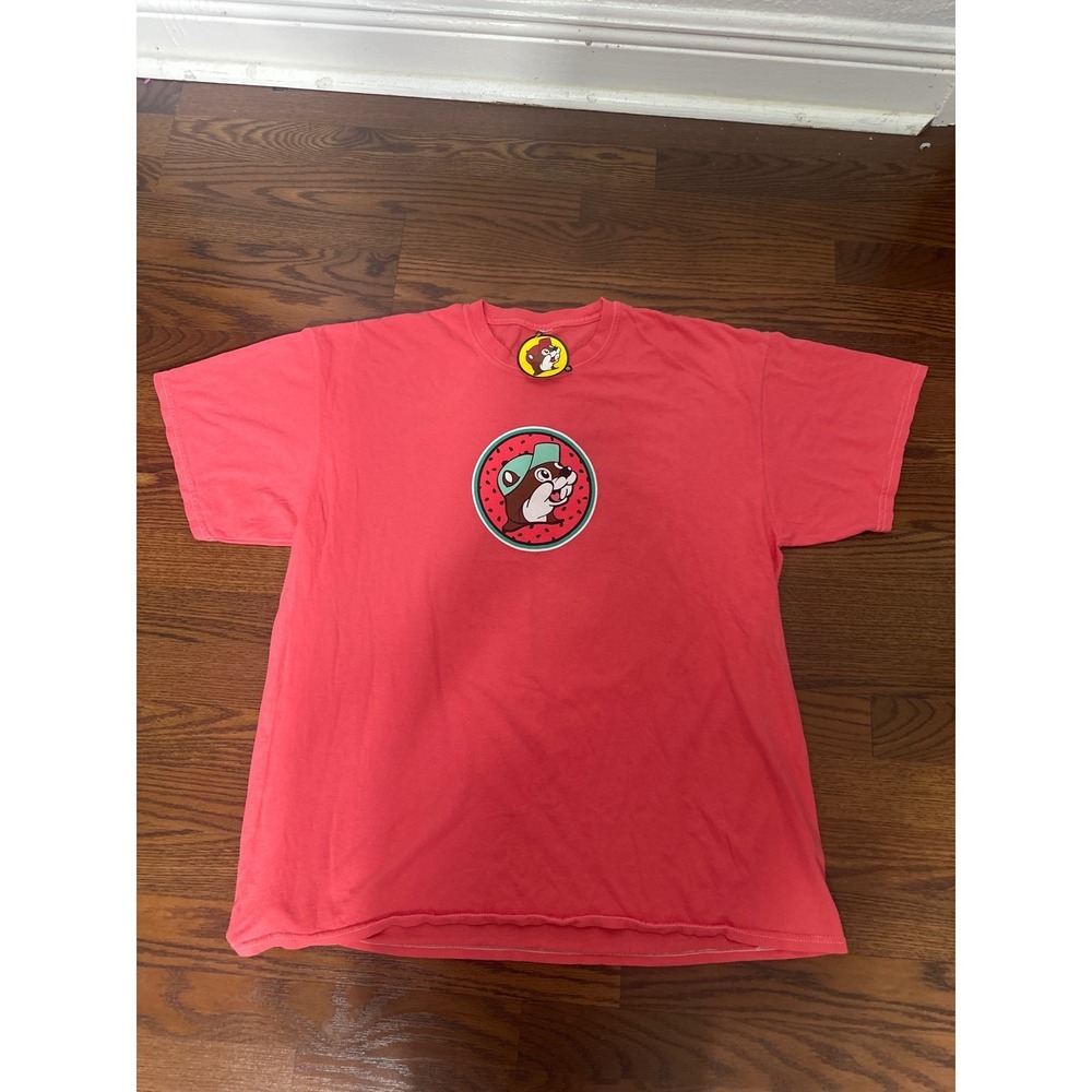 Buc-ee's Life is Sweeter Watermelon Truck Graphic T-Shirt Coral Red XL NWT